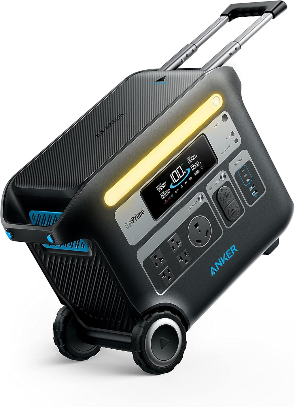 Centrale électrique compact and portable Anker SOLIX F2000 PowerHouse 767 2400W, générateur solaire à batterie GaNPrime pour usage domestique, centrale électrique LiFePO4 pour le camping et les véhicules de loisirs (panneau solaire en option)