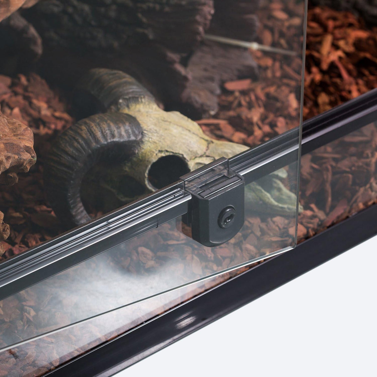 Terrarium en verre pour reptiles de 50 gallons avec porte à double charnière et ventilation grillagée, grand terrarium pour reptiles 36 x 18 x 18 (à démonter)