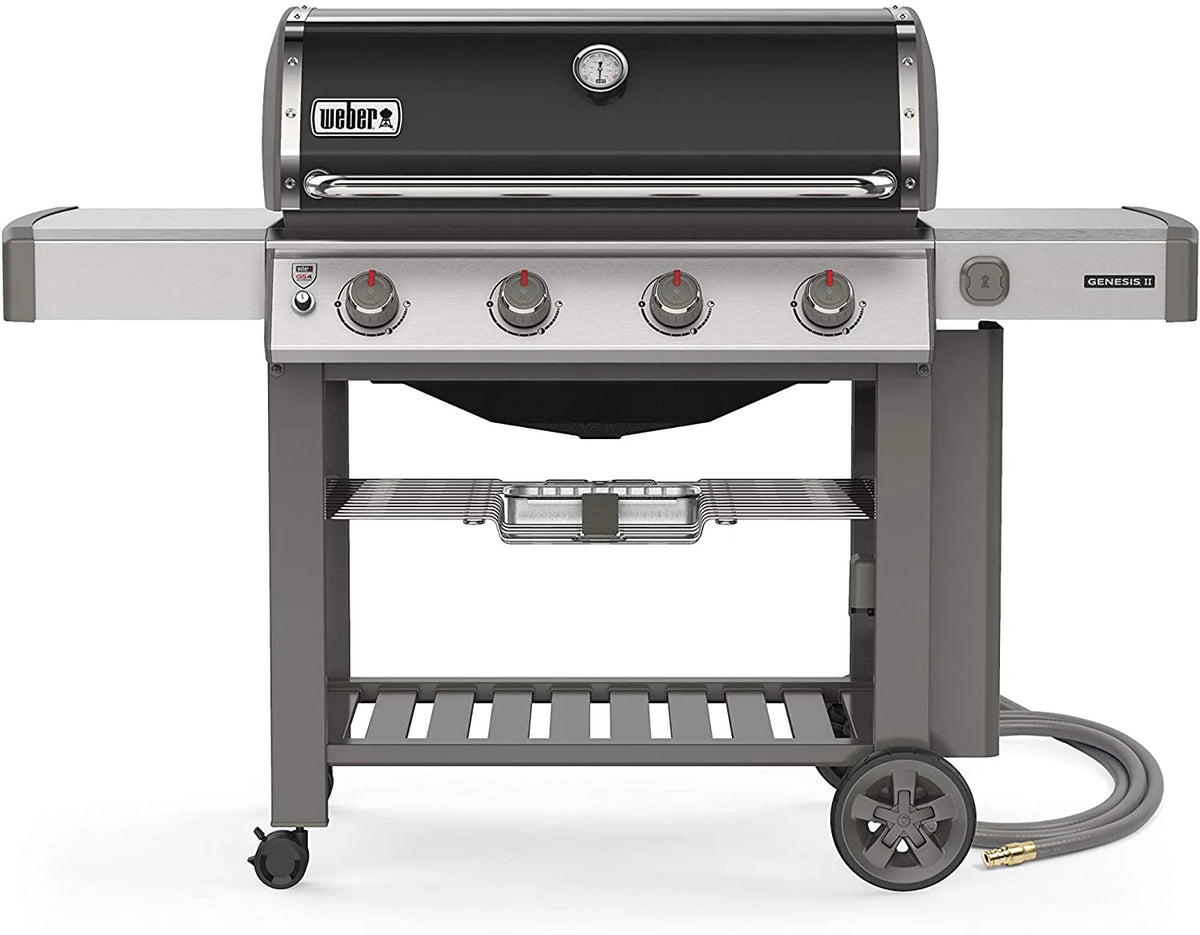 BBQ à gaz naturel Weber Genesis II E-410, noir (réf. 67011001)