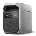 Station d'alimentation compact and portable EF ECOFLOW DELTA 3 Plus avec batterie LiFePO4 (LFP) de 1024 Wh et sortie CA/USB-C de 1800 W (panneau solaire en option) pour une utilisation domestique, en camping et en camping-car.