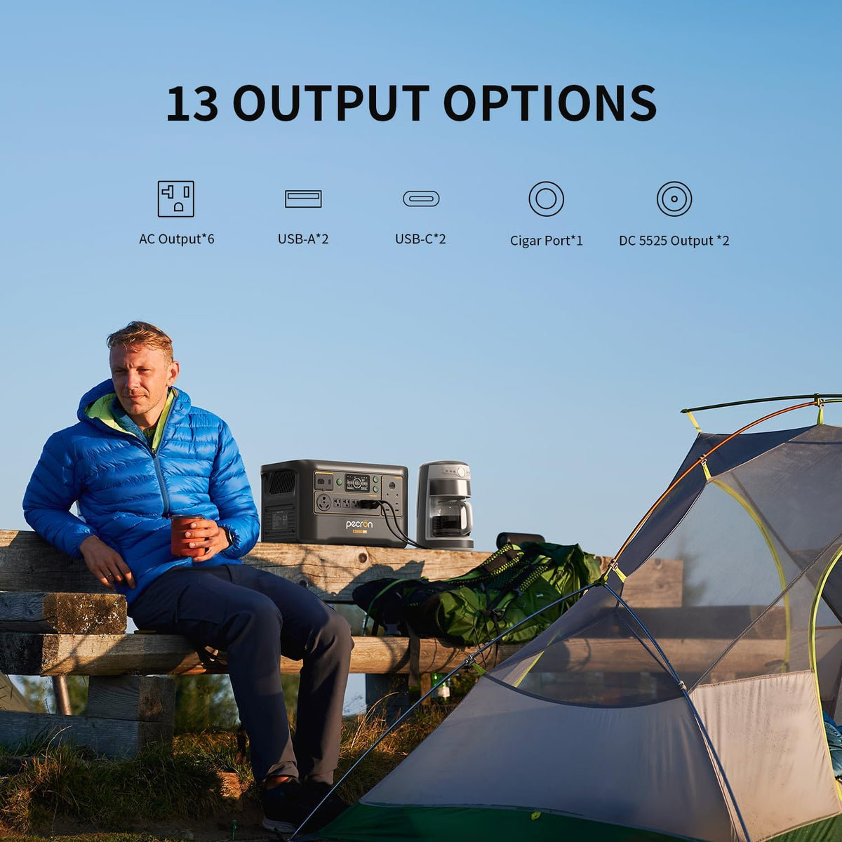 Station d'alimentation compact and portable Pecron F3000LFP, générateur solaire 3072 Wh, batterie LiFePO4 3600 W, alimentation de secours pour la maison, charge rapide, sortie USB-C 100 W, idéale pour le camping et les situations d'urgence en