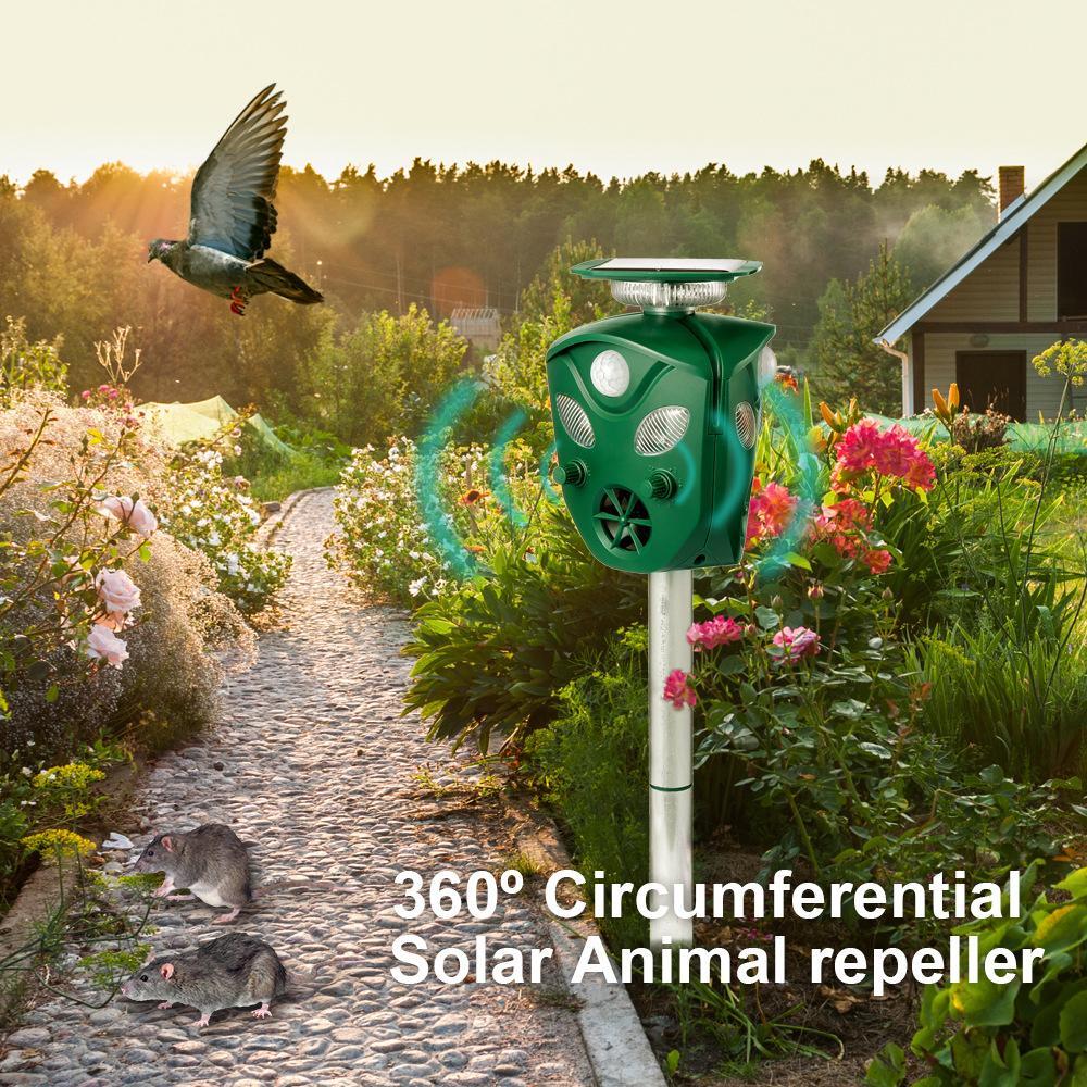 Répulsif solaire pour animaux à 360 degrés (nouveau modèle 2021)
